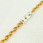 Load image into Gallery viewer, Gold Plated Sterling Silver Satellite Diamond Cut Tube Chain