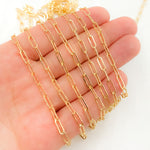 Load image into Gallery viewer, Gold Filled Flat Paperclip Chain