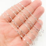 Load image into Gallery viewer, Sterling Silver Oval & Mariner Link Chain