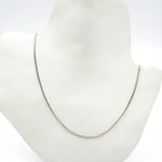 Load image into Gallery viewer, 035SP3TFWG. 14K White Solid Gold Wheat Chain