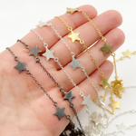 Load image into Gallery viewer, Star Shape Connected Wire Chain.