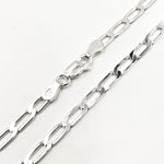 Load image into Gallery viewer, Sterling Silver Flat Paperclip Necklace