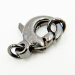 Load image into Gallery viewer, 14MM Black Rhodium Sterling Silver Trigger Clasp