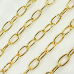 Load image into Gallery viewer, Gold Plated Sterling Silver Smooth Oval Link Chain
