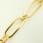 Load image into Gallery viewer, 14K Yellow Gold Filled Flat Oval Link & Round Links Chain.