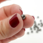 Load image into Gallery viewer, 5MM Black Rhodium Sterling Silver Velvet Beads