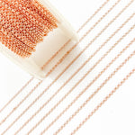 Load image into Gallery viewer, Rose Gold Filled Silver Rolo Chain