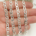 Load image into Gallery viewer, 925 Sterling Silver Flat Marina Chain