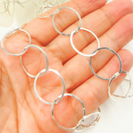 Load image into Gallery viewer, Sterling Silver Flat Round Link Chain