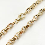 Load image into Gallery viewer, 14K Solid Hollow Gold Cable Link Chain