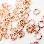 Load image into Gallery viewer, 5MM 20Gauge Open Rose Gold Plated Jump Ring