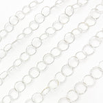 Load image into Gallery viewer, Sterling Silver Diamond Cut Round Link Chain
