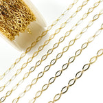 Load image into Gallery viewer, 14k Solid Yellow Gold Smooth Flat Oval Link Chain