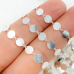 Load image into Gallery viewer, 925 Sterling Silver Mirror Circle Link Chain.