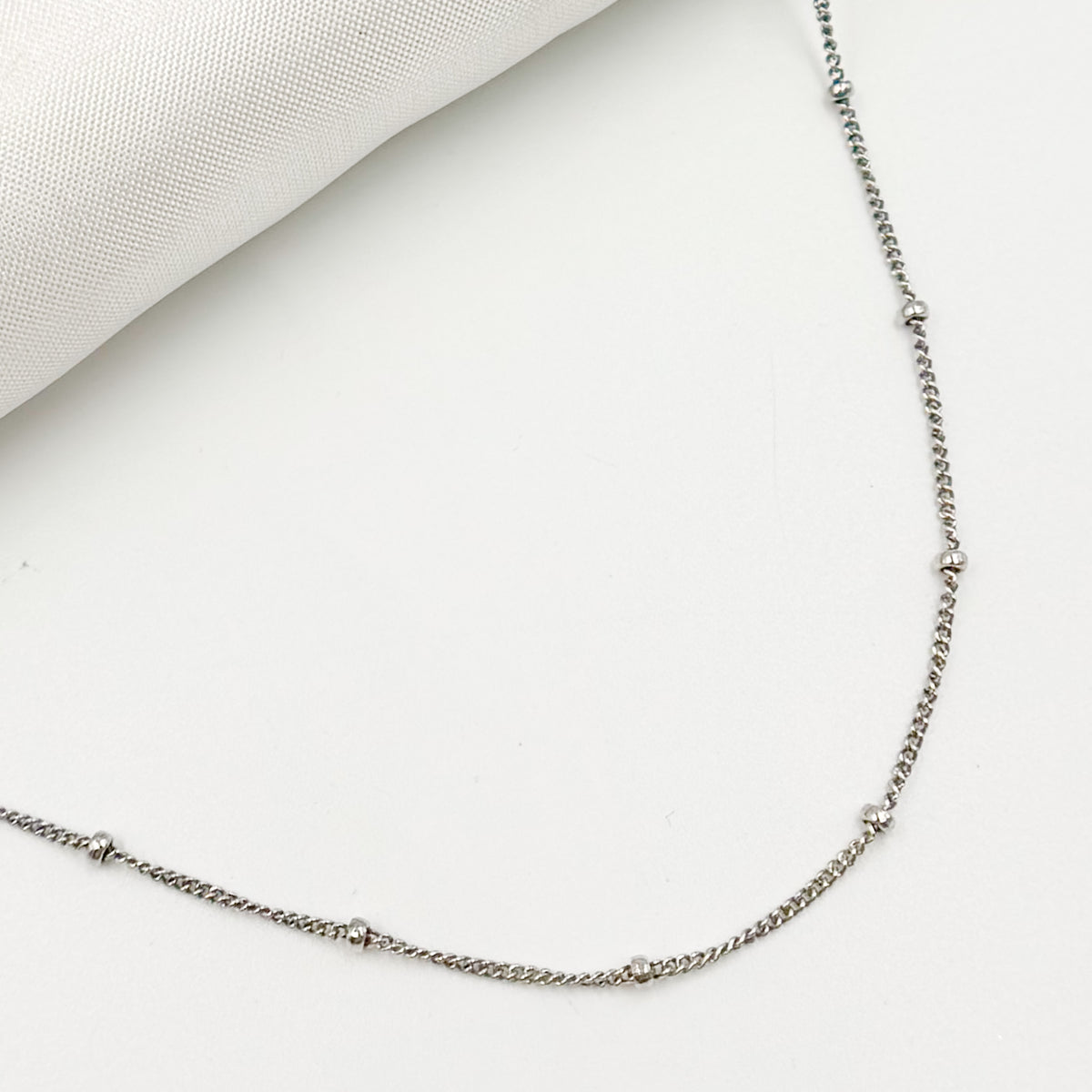 Oxidized Sterling Silver Satellite Necklace