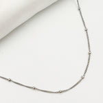 Load image into Gallery viewer, Oxidized Sterling Silver Satellite Necklace