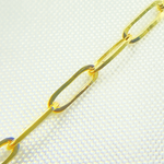 Load image into Gallery viewer, 14k Solid Gold Flat Paperclip Link Finished Necklace