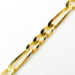 Load image into Gallery viewer, 050GA3BGT2A9L001. 14K Solid Gold Figaro Chain