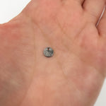 Load image into Gallery viewer, Black Rhodium Sterling Silver Brushed Round Flat Disc Charm with a Single Hole