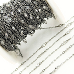 Load image into Gallery viewer, Cubic Zirconia Round 3mm Shape Connector With Chain Between