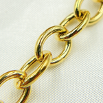 Load image into Gallery viewer, Y63GP. Gold Plated 925 Sterling Silver Smooth Oval Link Chain
