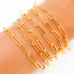 Load image into Gallery viewer, 14K Gold Filled Flat Paperclip Chain