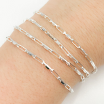 Load image into Gallery viewer, 925 Sterling Silver Diamond Cut Oval Link Chain.