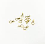 Load image into Gallery viewer, 14K Gold Filled Crimp End Cap with Ring 1mm & 1.4mm