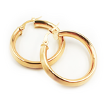 Load image into Gallery viewer, 15850024668. 14K Solid Gold Fancy Round Hollow Hoop Earrings