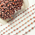 Load image into Gallery viewer, Coated Terracotta Quartz Wire Chain