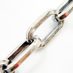 Load image into Gallery viewer, Oxidized Sterling Silver Flat Paperclip Chain