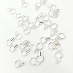 Load image into Gallery viewer, 1.5MM White Sterling Silver Crimp Endcap with Ring