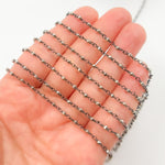 Load image into Gallery viewer, Pyrite Wire Wrapped Beads Chain