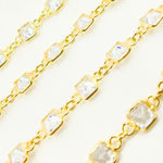 Load image into Gallery viewer, Cubic Zirconia Square Shape Connected Chain