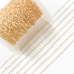 Load image into Gallery viewer, 14K Yellow Solid Gold Heart Link Chain