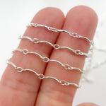 Load image into Gallery viewer, Sterling Silver Bar and Oval Link Chain