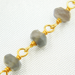 Load image into Gallery viewer, Black Moonstone Wire Chain