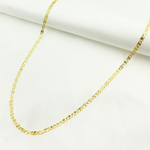 Load image into Gallery viewer, 14k Solid Yellow Gold Diamond Cut Marina Link Necklace
