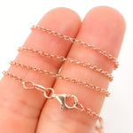 Load image into Gallery viewer, Rose Gold Plated Rolo Necklace