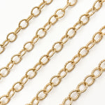 Load image into Gallery viewer, Gold Plated Sterling Silver Twisted Round Link Chain