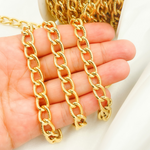 Load image into Gallery viewer, Gold Plated 925 Sterling Silver Textured Curb Link Chain
