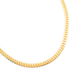 Load image into Gallery viewer, 14K Solid Yellow Gold Flat Curb Link Necklace