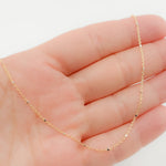 Load image into Gallery viewer, 14K Solid Yellow Gold with White Gold Cubes Satellite Chain