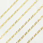 Load image into Gallery viewer, 14k Solid Yellow Gold Short & Long Link Chain by Foot
