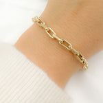 Load image into Gallery viewer, 14K Solid Hollow Gold Smooth Paperclip Chain