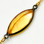 Load image into Gallery viewer, Multi Gemstone Organic Shape Connected Wire Chain.
