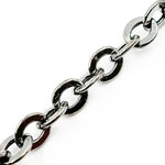 Load image into Gallery viewer, Black Rhodium Sterling Silver Cable Chain