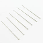 Load image into Gallery viewer, Gauge White Sterling Silver Flat 1 Inch Headpin