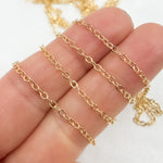 Load image into Gallery viewer, 14K Gold Filled Flat Round 2mm Link Chain