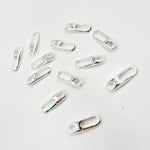 Load image into Gallery viewer, 15MM White Sterling Silver Oval Clasp